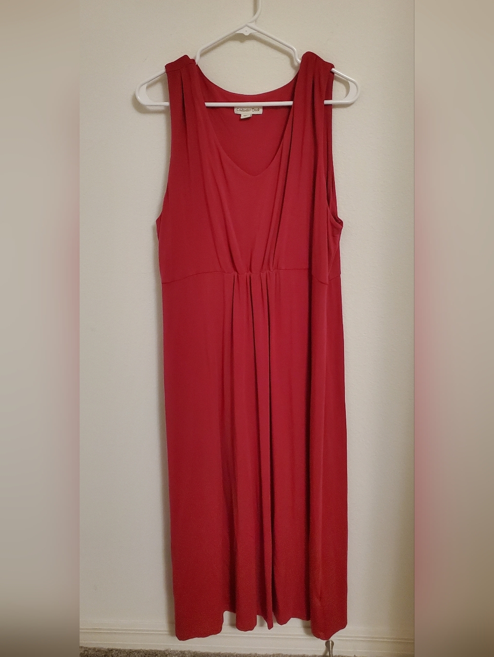 Coldwater Creek Sleeveless Pink Maxi Dress Spring Garden Party Travel Vacation